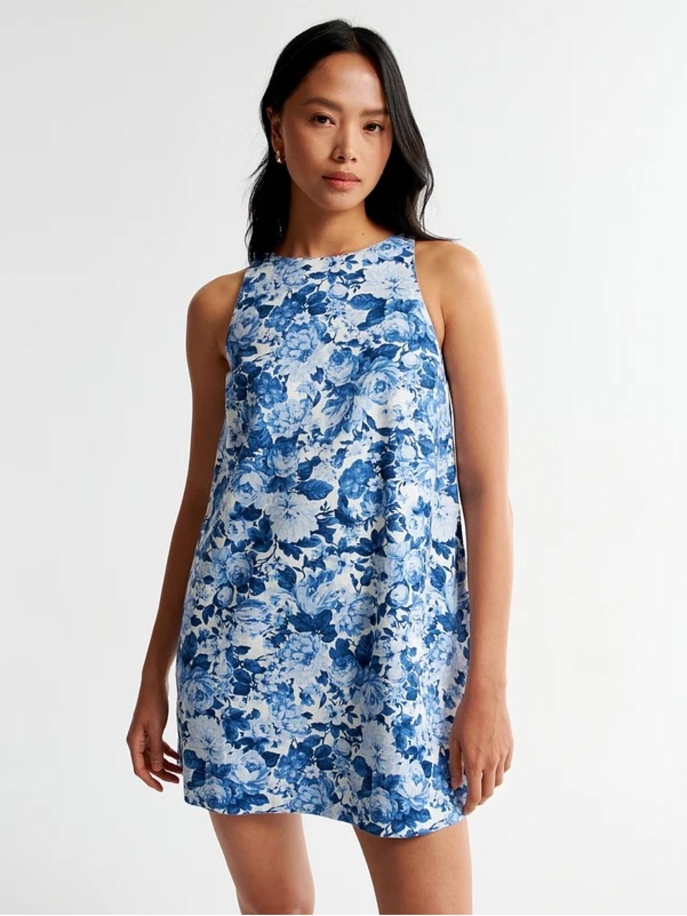 [Never Worn] Abercrombie & Fitch Blue Floral Shift Dress